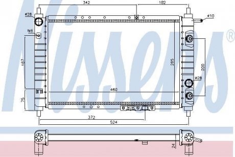 Радіатор DW MATIZ(98-)0.8[OE P96325333] NISSENS 61663