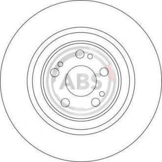 Гальмівний диск пер. MB W163 98-05 (345x32) A.B.S. A.B.S. 17037