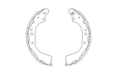 PARTS NISSAN щоки гальмівні PickUp 88-01 KAVO KBS-7411