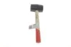 Киянка гумова, 50 г, 55 мм, рукоятка дерев\'яна TOP TOOLS 02A320 (фото 2)