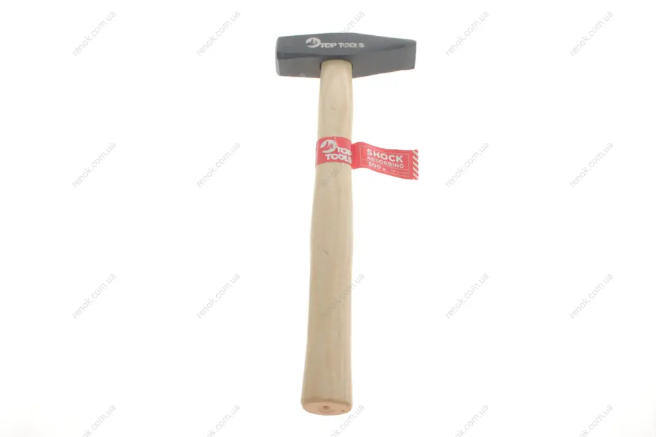 Молоток столярний 500 г, рукоятка дерев\'яна TOP TOOLS 02A205 (фото 1)