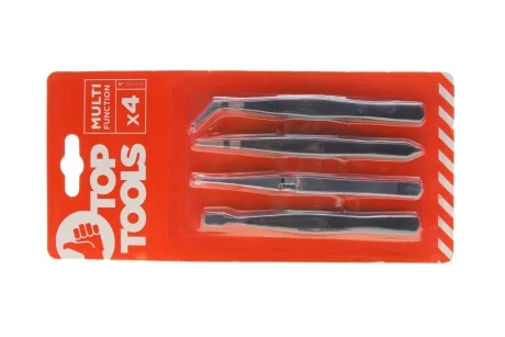 Пінцети, набір 4 шт.*1 уп. TOP TOOLS 32D423
