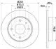 HELLA PRO MITSUBISHI Гальмівний диск задн. COLT CZC VI 1.5 06, COLT VI 1.1, 1.3, 1.5 04-, SMART Hella pagid 8DD 355 111-531 (фото 1)