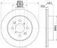 HELLA PRO OPEL Гальмівний диск передн. AGILA (A) 00-, SUBARU, SUZUKI Hella pagid 8DD 355 111-591 (фото 1)