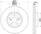 HELLA PRO TOYOTA Гальмівний диск передн. AVENSIS 1.6, 1.8, 2.0 03- Hella pagid 8DD 355 111-631 (фото 1)