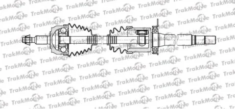TRAKMOTIVE VW Полуось прав L=1026,5mm 38/37 зуб. MULTIVAN V 2.0 TDI 09-15, TRANSPORTER V 2.0 BiTDI 09-15 Trakmotive 30-1119