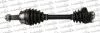 TRAKMOTIVE FIAT піввісь лів L=486,5mm 25 зуб. PUNTO EVO 1.3 D 09-12, LANCIA YPSILON 1.3 D Multijet 06-11 Trakmotive 30-0439 (фото 1)
