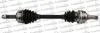 TRAKMOTIVE OPEL Полуось лів. L=593mm L2=626mm 22/22 зуб. ABS 29 зуб. VECTRA B (J96) 1.6 i 96-00 Trakmotive 30-0533 (фото 1)
