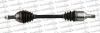 TRAKMOTIVE NISSAN Полуось лів. L=641mm 23/26 зуб. MICRA III 160 SR 05-10, NOTE 1.6 06-12 Trakmotive 30-0472 (фото 1)