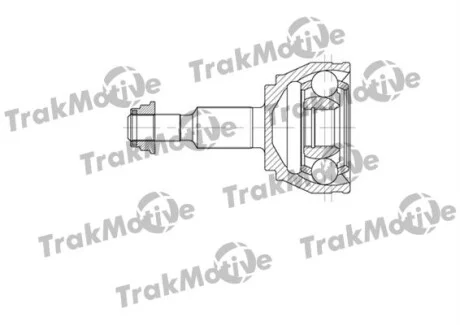 TRAKMOTIVE VW ШРКШ зовнішній к-кт 38 зуб. TOUAREG (7LA, 7L6, 7L7) 2.5 R5 TDI 03-10 Trakmotive 40-0611