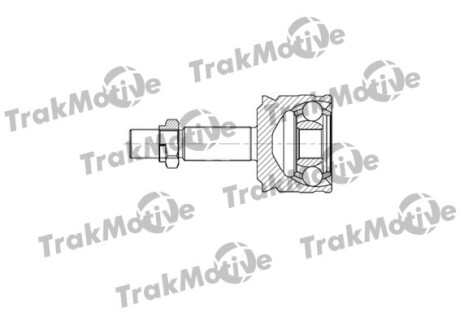 SMART ШРКШ зовнішній к-кт 21/25 зуб. FORFOUR (454) 1.1 04-06 Trakmotive 40-0725