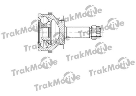 HYUNDAI Шрус внешний с ABS 27/26 зуб. Santa Fe -06 Trakmotive 40-0622