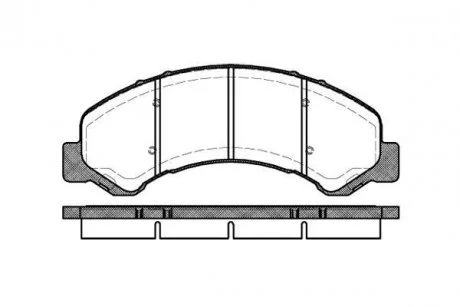 Гальмівні колодки дискові ROADHOUSE 2763.00