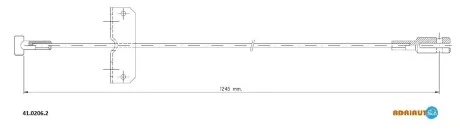 Трос зупиночних гальм ADRIAUTO 41.0206.2