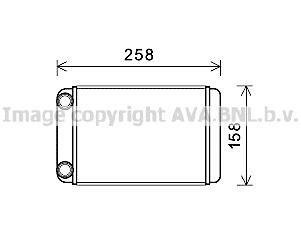 Радиатор отопителя Opel Astra J (10-), Zafira C (11-) AVA AVA COOLING OLA6677 (фото 1)