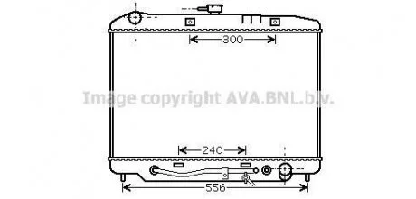 Радіатор, Система охолодження двигуна AVA COOLING OL2180