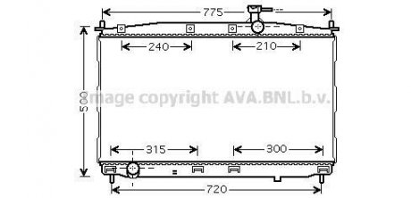 AVA HYUNDAI Радіатор охолодження SANTA-FE 2.0-2.2 06- (механіка) AVA COOLING HY2173