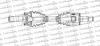 TRAKMOTIVE MITSUBISHI Полуось лів. L=616mm, 28/25 зуб. Pajero Sport 98-,L200 96-,Pajero II 90-00 Trakmotive 30-1108 (фото 1)
