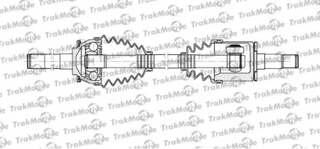 TRAKMOTIVE MITSUBISHI Полуось лів. L=616mm, 28/25 зуб. Pajero Sport 98-,L200 96-,Pajero II 90-00 Trakmotive 30-1108