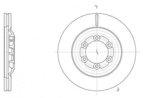 Диск гальмівний REMSA 61510.10