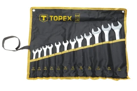 Ключі комбіновані, 13 -32 мм, набір 12 шт.*1 уп. TOPEX Topex 35D758