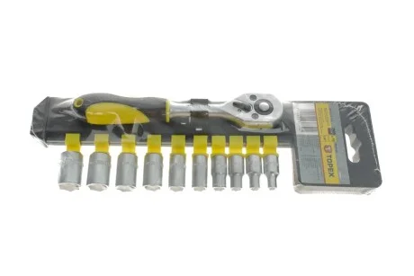 Набір змінних головок 1/4" 11шт. CrV TOPEX Topex 38D650