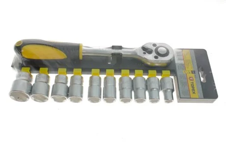 Набір змінних головок 1/2" 11шт. CrV TOPEX Topex 38D652