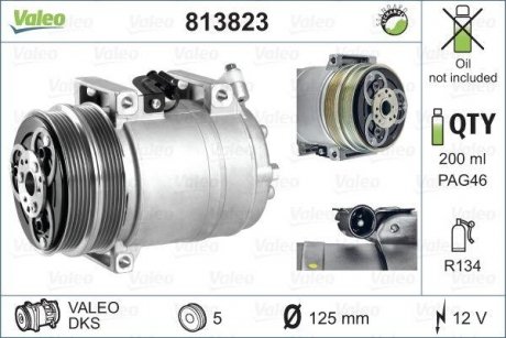 Компресор кондиціонера Valeo 813823