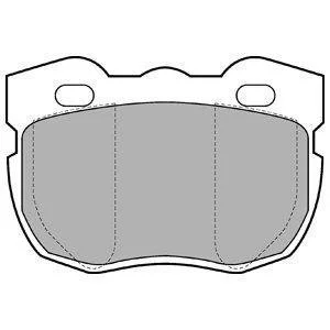 Комплект гальмівних колодок з 4 шт. дисків Delphi LP599