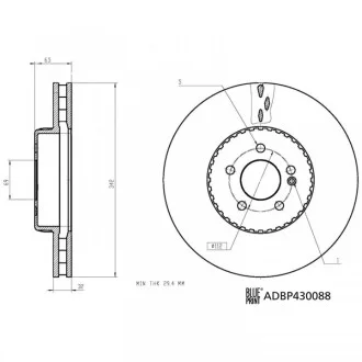 Диск гальм. передн. DB CLS 17- BLUE PRINT ADBP430088