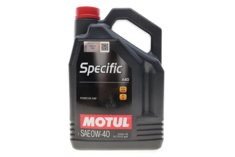 Олива моторна 100% синтетична д/авто /Specific A40 SAE 0W40 (5L)/112075 MOTUL 348306