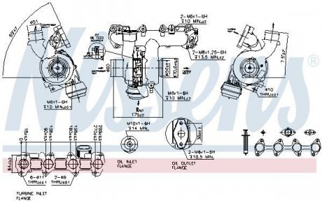 OPEL Турбіна ASTRA H 04-, VECTRA C 04- NISSENS 93082