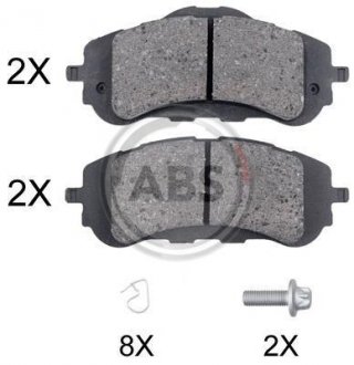 Гальмівні колодки пер. Peugeot 308 II 13- (Bosch) A.B.S. A.B.S. 35018