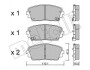 Комплект гальмівних колодок (дискових) Metelli 22-0941-0 (фото 1)