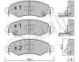 Комплект гальмівних колодок (дискових) Metelli 22-0339-1 (фото 1)