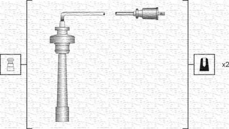 Комплект високовольтних проводів MITSUBISHI SPACE STAR [941318111192] MAGNETI MARELLI MSK1192