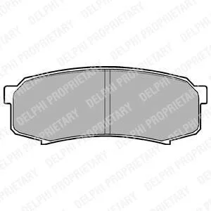 Гальмівні колодки, дискові Delphi LP963