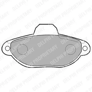 Гальмівні колодки, дискові Delphi LP851