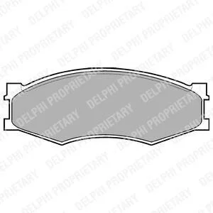 Гальмівні колодки, дискові Delphi LP358