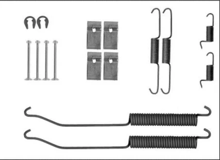 HELLA NISSAN К-т установчий гальмівних колодок Navara 05- Hella pagid 8DZ 355 205-871