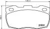 HELLA LAND ROVER Гальмівні колодки задні DEFENDER 90- Hella pagid 8DB 355 005-861 (фото 2)