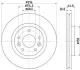 Диск гальмівний з покриттям PRO; передн. / Qashqai I, II 2006>, X-Trail 2013> & Renault Koleos II 20 Hella pagid 8DD 355 122-791 (фото 1)