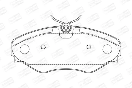 RENAULT Гальмівні колодки перед. Trafic 01- OPEL Vivaro 01- CHAMPION 573099CH