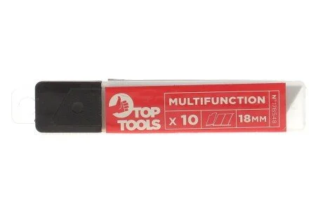 Леза, що відламуються, змінні, 18 мм, набір 10 шт.*1 уп. TOP TOOLS 17B548
