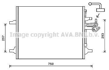 Радіатор кодиціонера AVA COOLING VO5166D