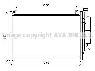 AVA MAZDA Радіатор кондиціонера (конденсатор) Mazda 2 07- AVA COOLING MZA5236D