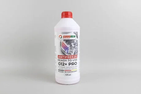 Антифриз G12+ RED (червоний) -38°C готовий (1.5L) (GERMANY) GOODREM R38G12PLUS-015