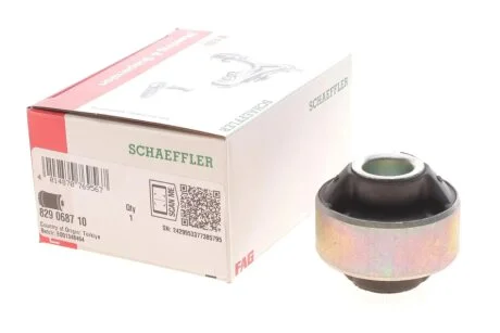 Сайлентблок переднього важеля передн/Із задньої частини (18,2x55,6) DS DS 3 CITROEN C3 / C3 ORIGIN III, C3 II, C3 II/HATCHBACK, C3 III, C4 CACTUS, DS3 PEUGEOT 208 I 1.0-1.6D 09.09- FAG 829 0687 10