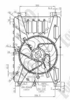 Вентилятор радіатора CORDOBA /IBIZA/FABIA/ROOMSTER 1.2i 12V 99- LORO DEPO 048-014-0001