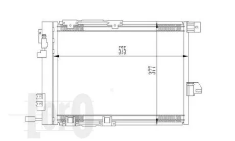 Радіатор кондиціонера ASTRA G/ZAFIRA A 1.2 i 16V/ 1.6 GAS 98- LORO DEPO 037-016-0008
